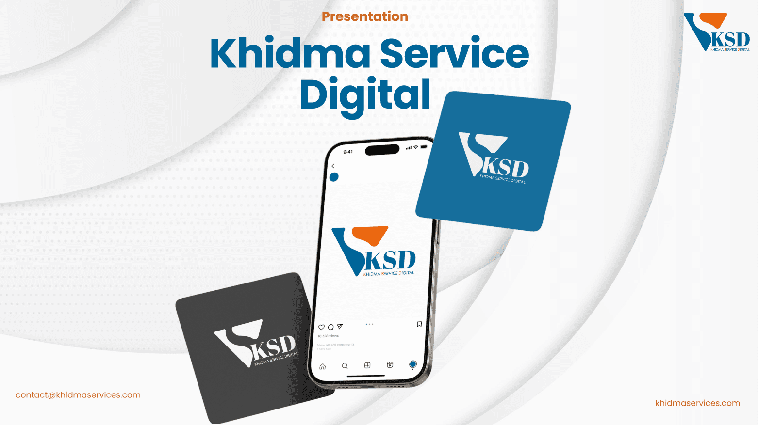 Maquette Khidma Service Digital