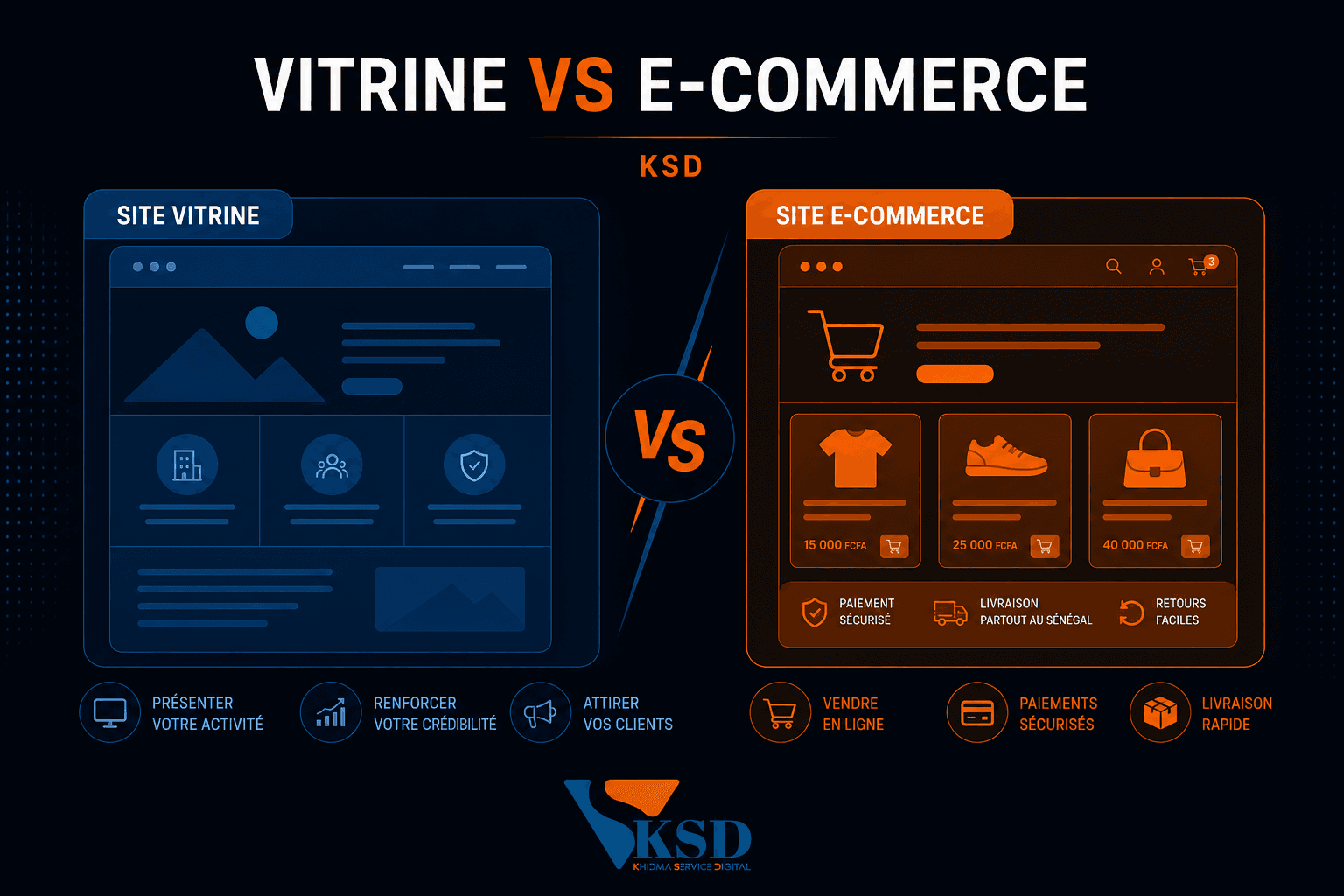 Site vitrine ou e-commerce au Sénégal : que choisir pour votre entreprise ?